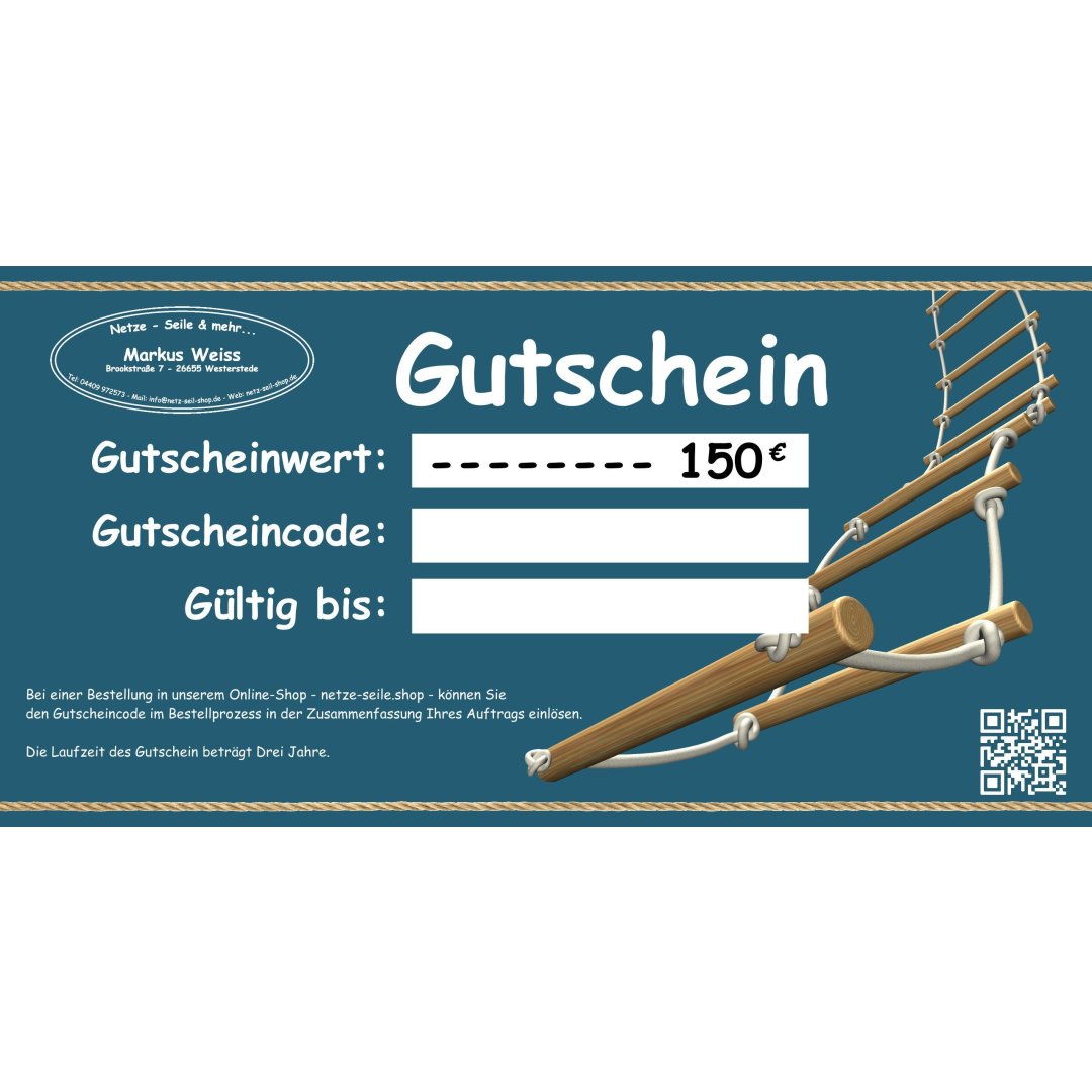 Geschenkgutschein 150 €