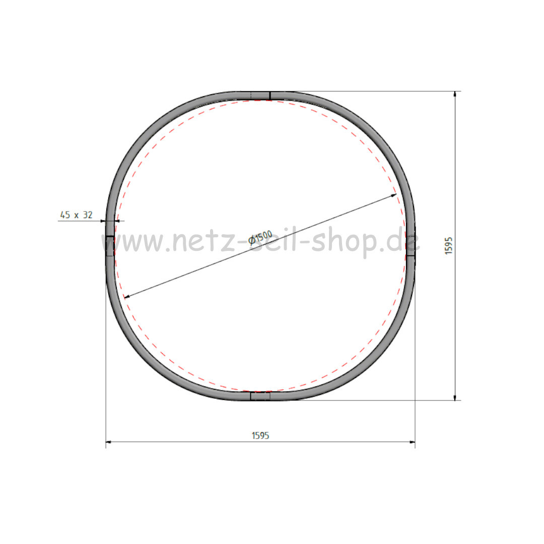 Filet à foin pour balles rondes, diamètre 150 cm, hauteur 120cm, Ø 5 mm de fil, # 38 mm de maille.