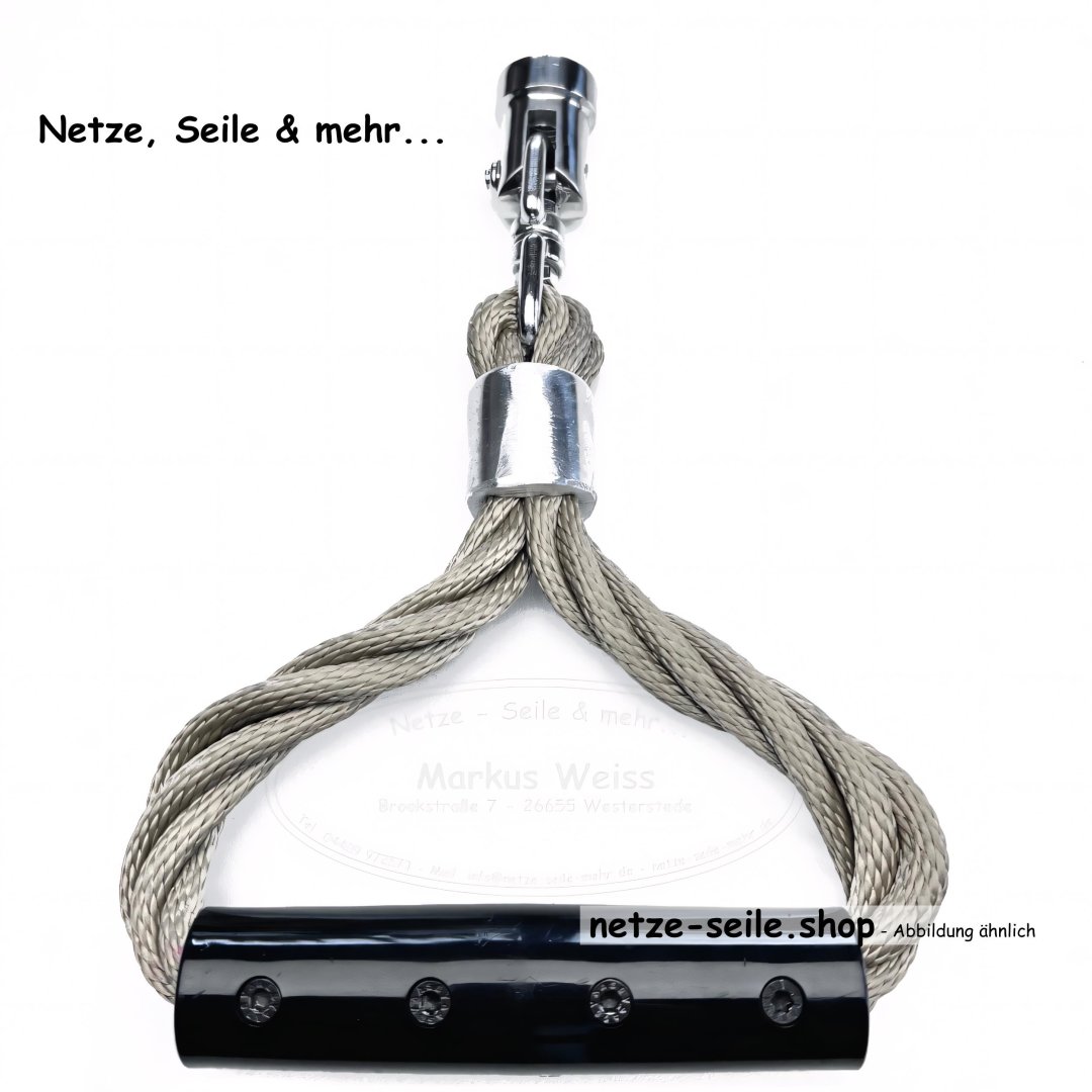 Poignée solide en corde dHercule de Ø 16 mm avec connecteur en T