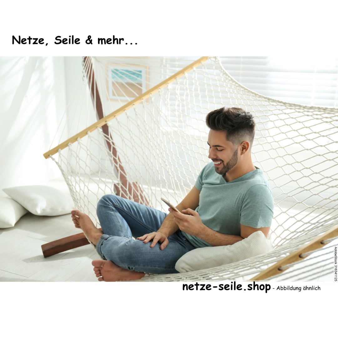 Hammock floor net PP net knotted trapezium with right angle