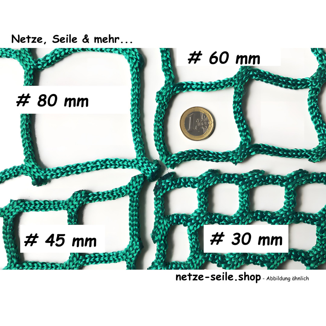 Filet à foin pour balles rondes, diamètre 170 cm, hauteur 120cm, Ø 5 mm de fil, # 38 mm de maille.