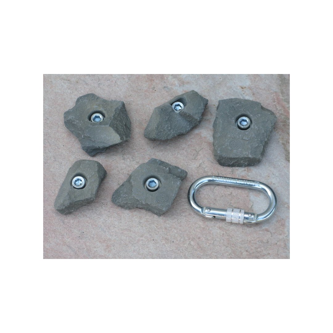 Klettergriff-Set Schran 5-teilig Grün