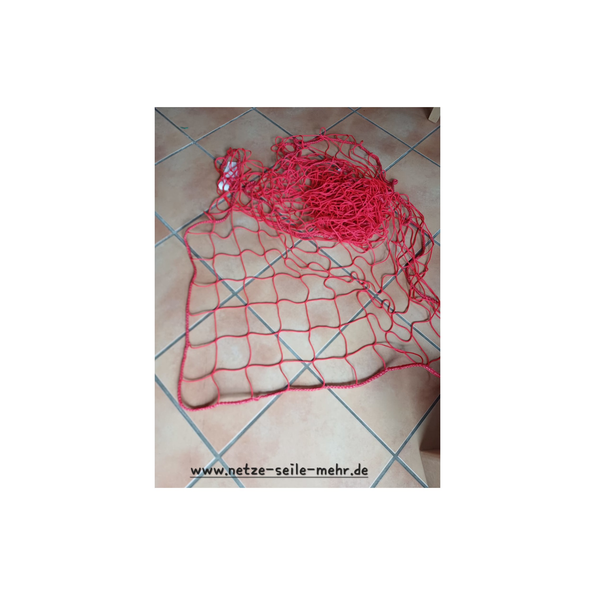 PP-Netz 100mm Masche, Grösse 1,50 x 3,00m, Farbe rot