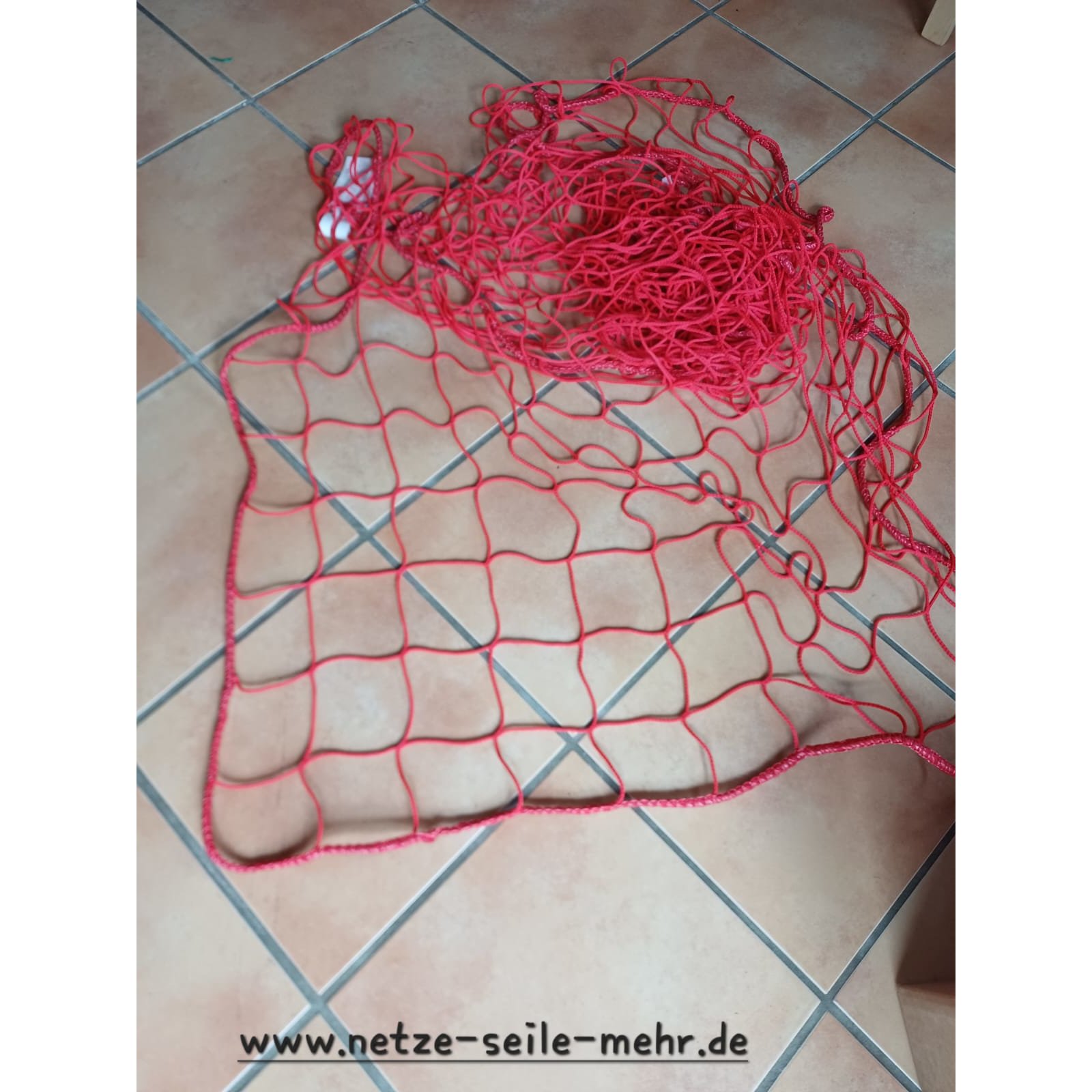 PP-Netz 100mm Masche, Grösse 1,50 x 3,00m, Farbe rot