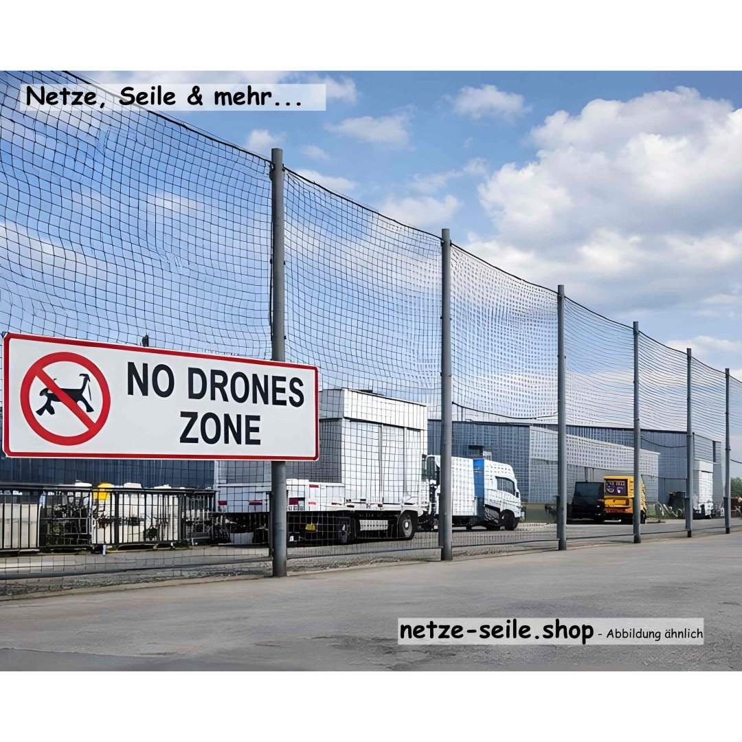 Filet Anti‑Drone PP Ø 3 mm – Mailles 50 mm