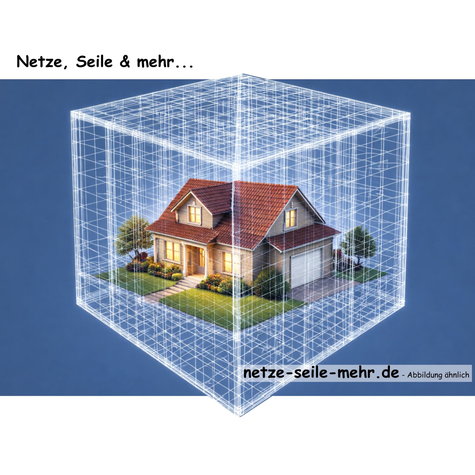 Filet anti-drones en forme de cube