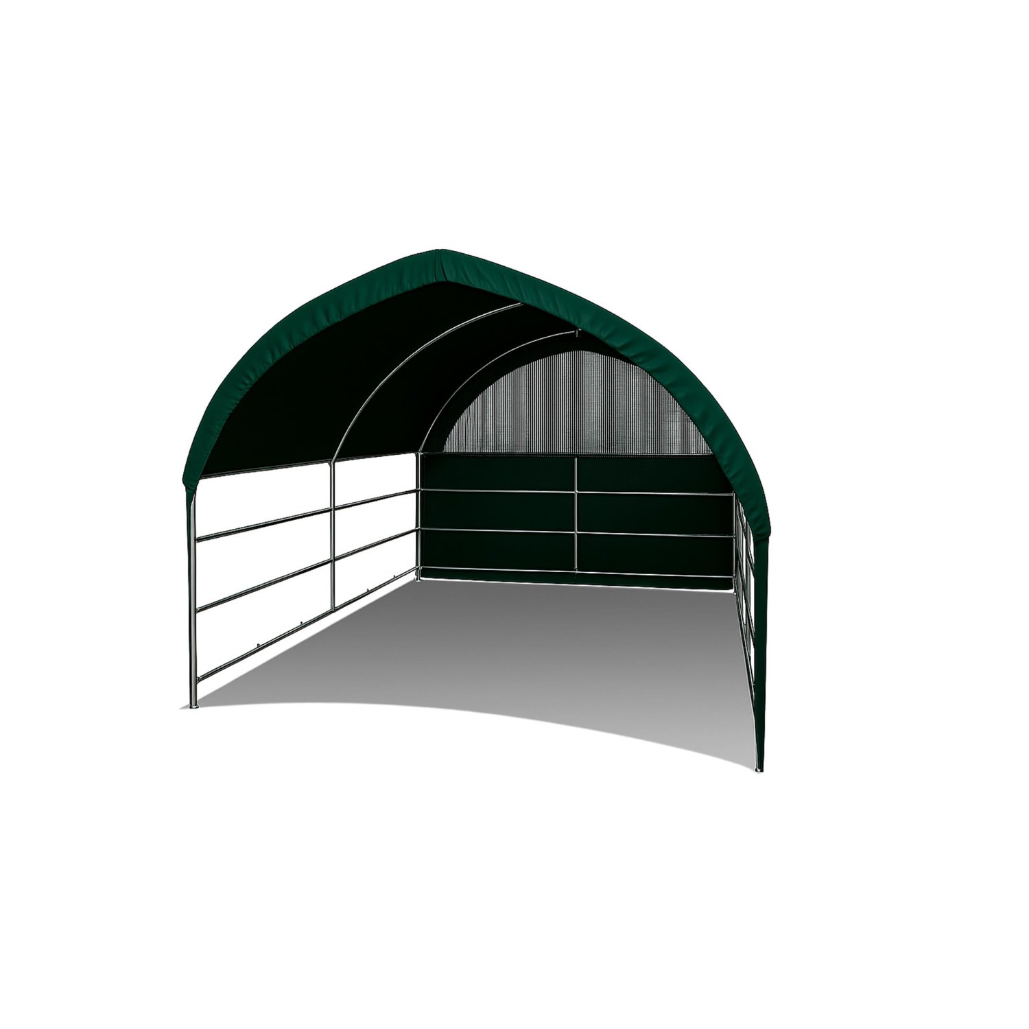 Paroi arrière en bâche avec tissu maillé