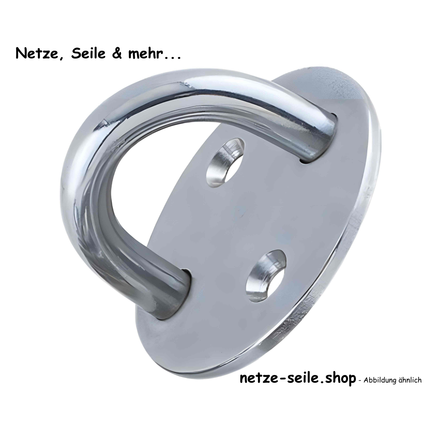 Plaque d\'ancrage ronde A2 50mm, étrier 8x20mm [1,42 EUR]